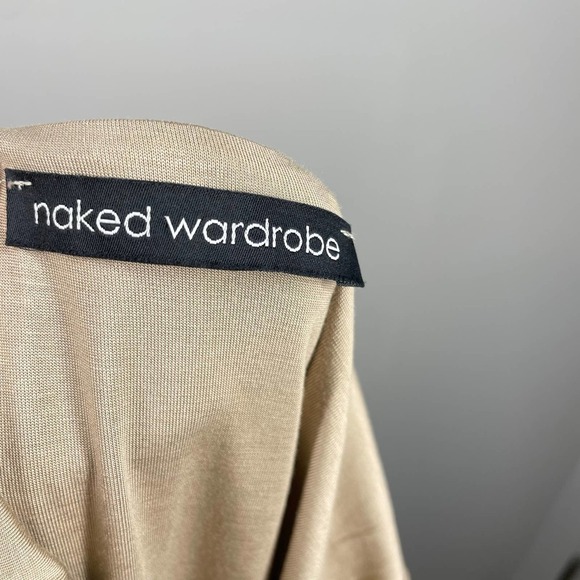 NAKED WARDROBE Figure It Out Midi Dress Nude S - Picture 3 of 7